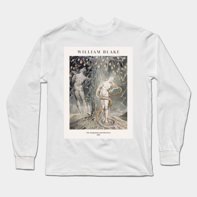 William Blake - The Temptation and Fall of Eve Long Sleeve T-Shirt by MurellosArt